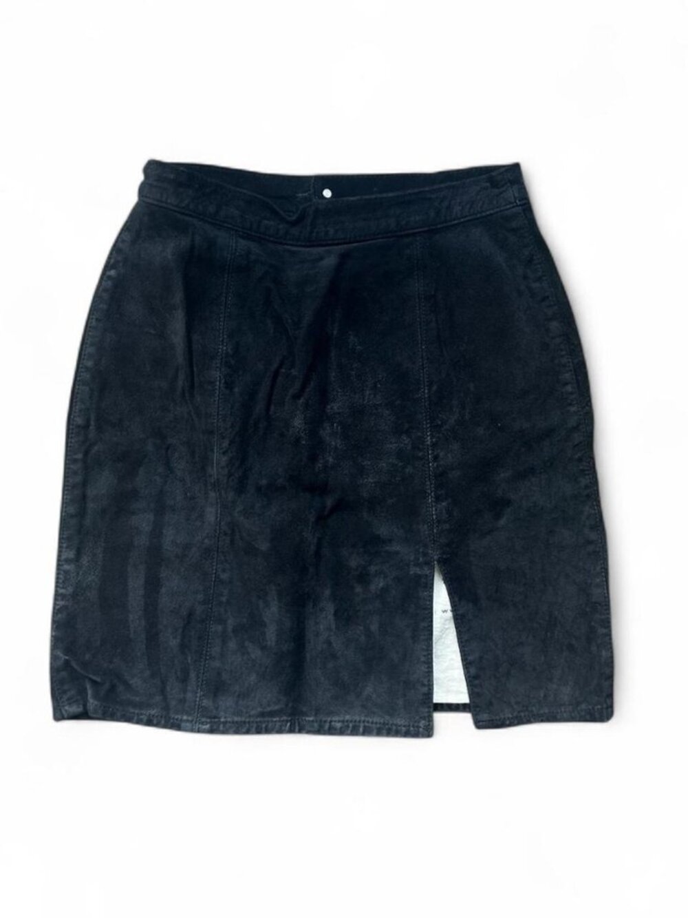 Vintage Skotts Suede Leather Mini Skirt Women's 29 Made In Canada
